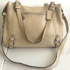 Coach Pearl Alexandra Pebble Leather Hobo Bag